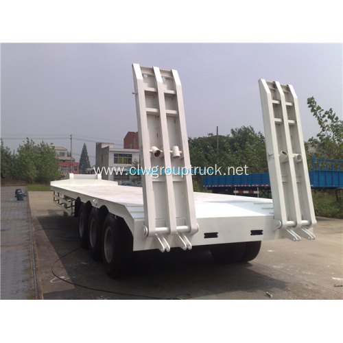 Three Axles Low-bed Semi Trailer